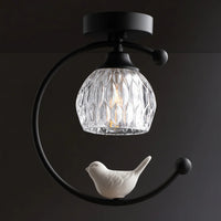 Ceiling Light Brass with Ceramic Bird Modern Style | Avinor