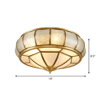 Ceiling Light Colonial Flush Mount Vintage Glass | Velmira