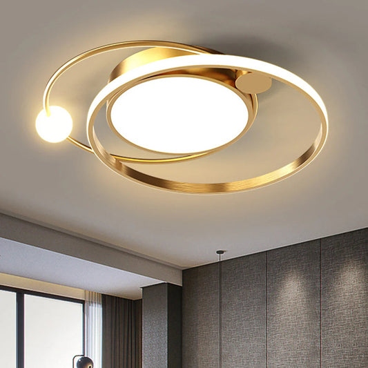 Ceiling Light Copper LED in Modern Style | Cirvalo