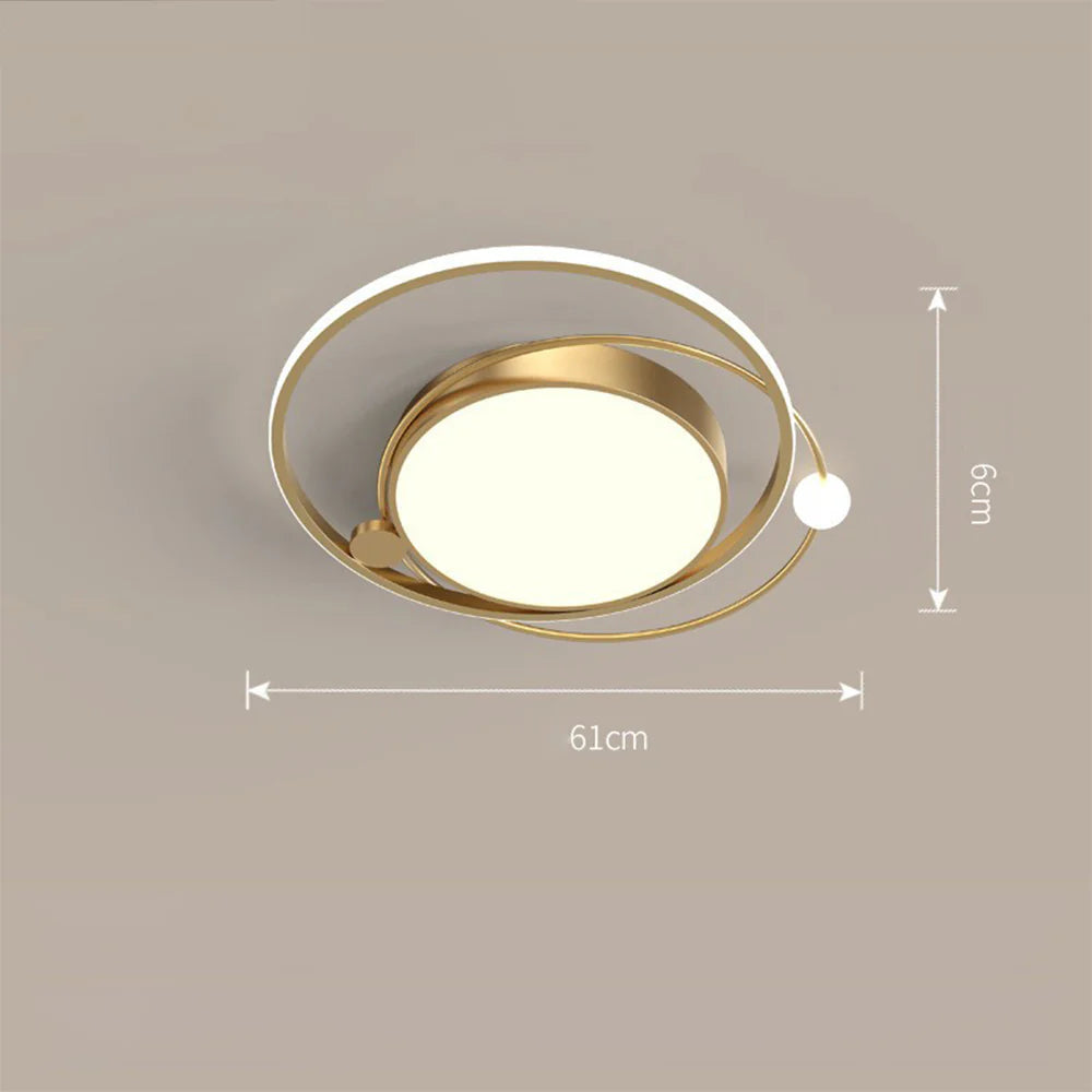 Ceiling Light Copper LED in Modern Style | Cirvalo