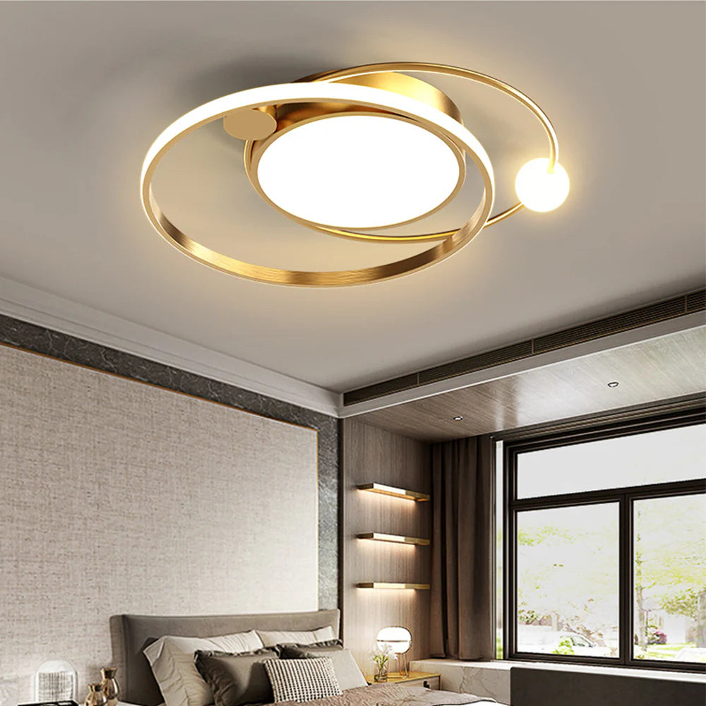 Ceiling Light Copper LED in Modern Style | Cirvalo