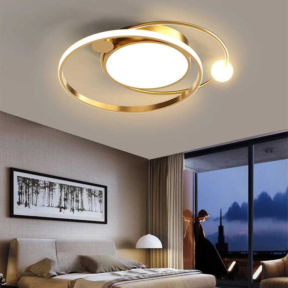 Ceiling Light Copper LED in Modern Style | Cirvalo
