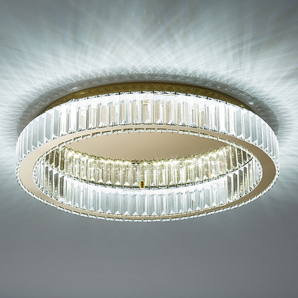 Ceiling Light Crystal Design in Modern Gold | Sulviro