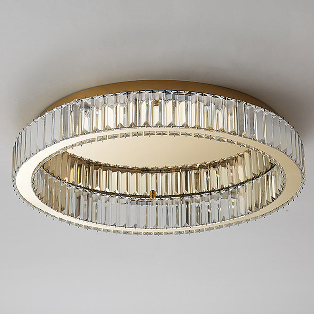 Ceiling Light Crystal Design in Modern Gold | Sulviro
