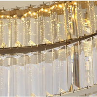 Ceiling Light Crystal Design in Modern Gold | Sulviro