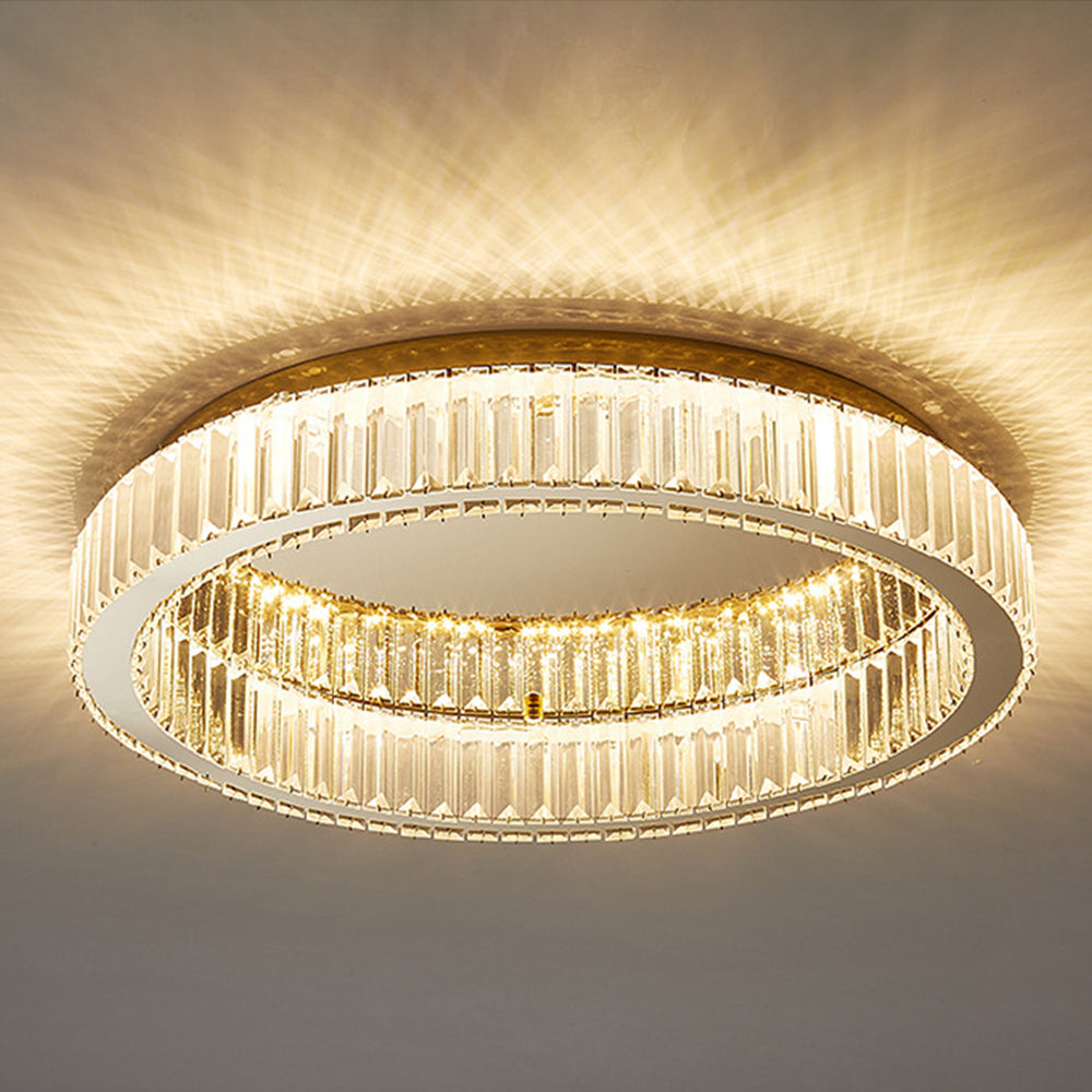 Ceiling Light Crystal Design in Modern Gold | Sulviro