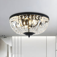 Ceiling Light Crystal Dome Scandinavian Flush Mount | Avelor