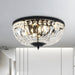 Ceiling Light Crystal Dome Scandinavian Flush Mount | Avelor