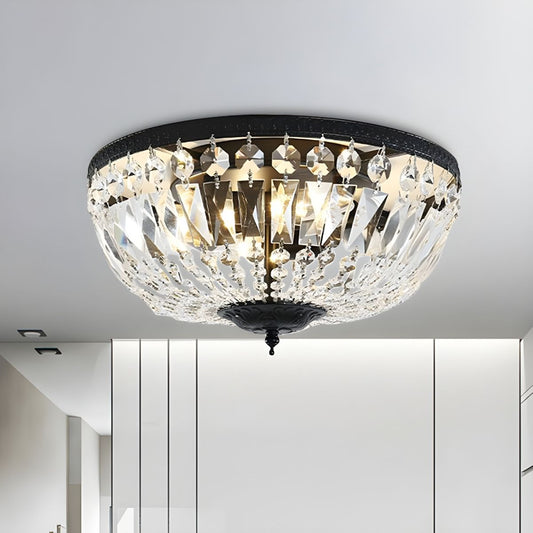 Ceiling Light Crystal Dome Scandinavian Flush Mount | Avelor