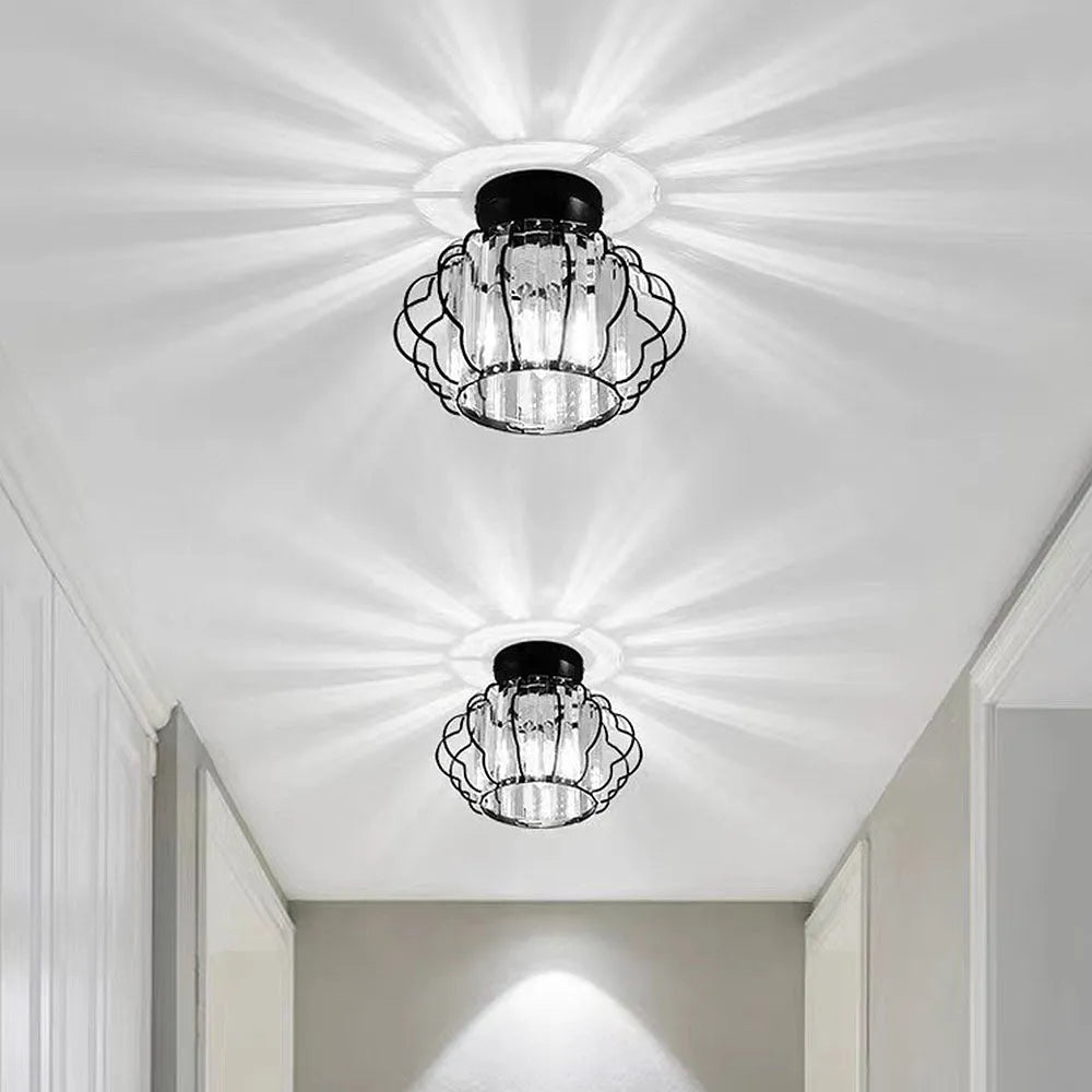 Ceiling Light Crystal Fixture for Contemporary Interiors | Salvion