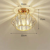 Ceiling Light Crystal Fixture for Contemporary Interiors | Salvion