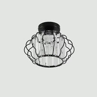 Ceiling Light Crystal Modern Round Design Gold or Black | Golcrest