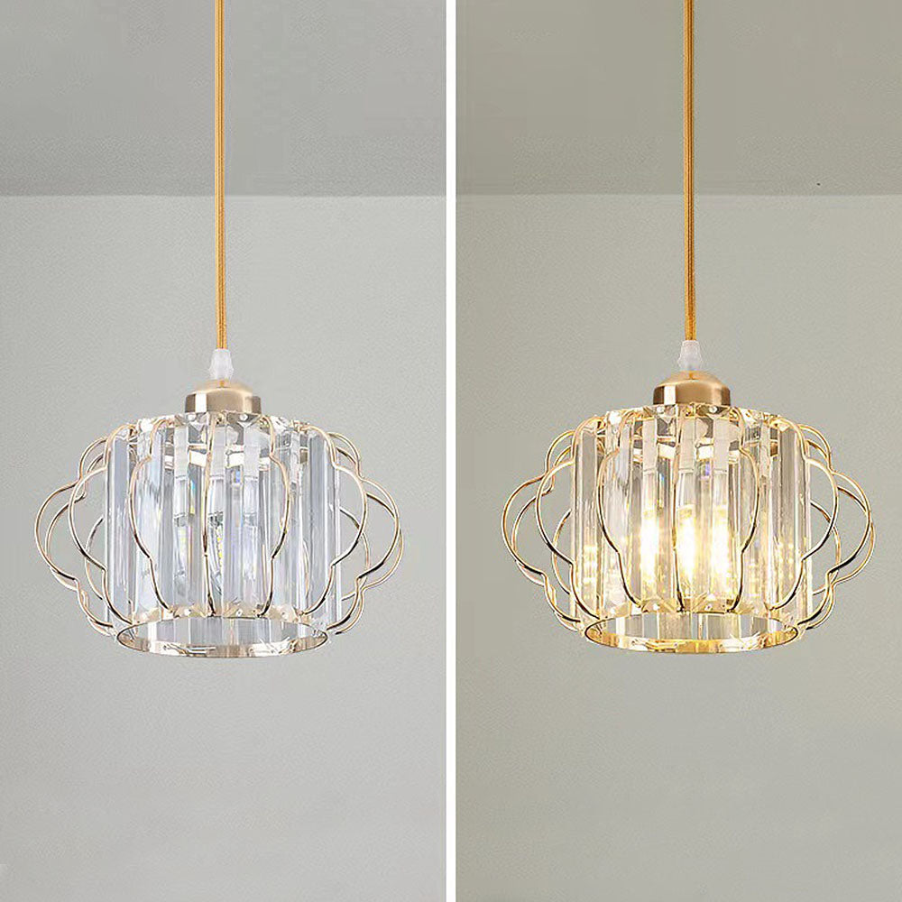 Ceiling Light Crystal Modern Round Design Gold or Black | Golcrest