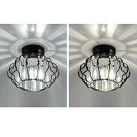 Ceiling Light Crystal Modern Round Design Gold or Black | Golcrest