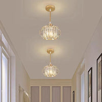 Ceiling Light Crystal Modern Round Design Gold or Black | Golcrest
