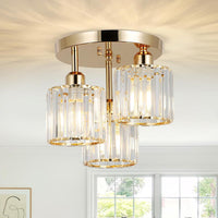Ceiling Light Crystal Semi Flush Modern Style | Virella
