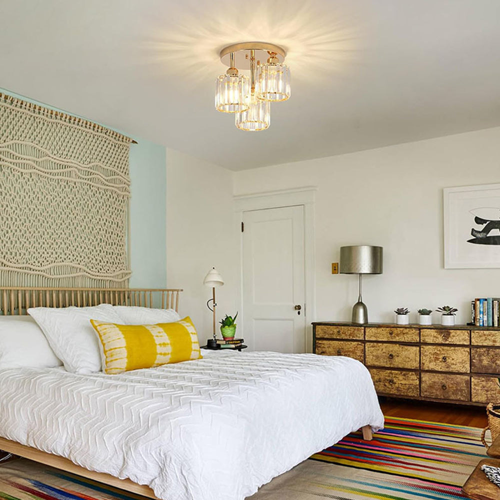 Ceiling Light Crystal Semi Flush Modern Style | Virella