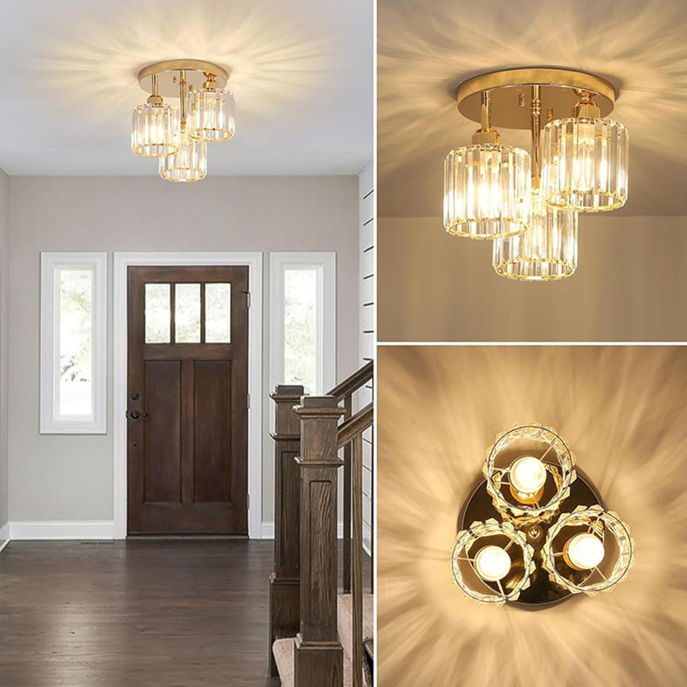 Ceiling Light Crystal Semi Flush Modern Style | Virella