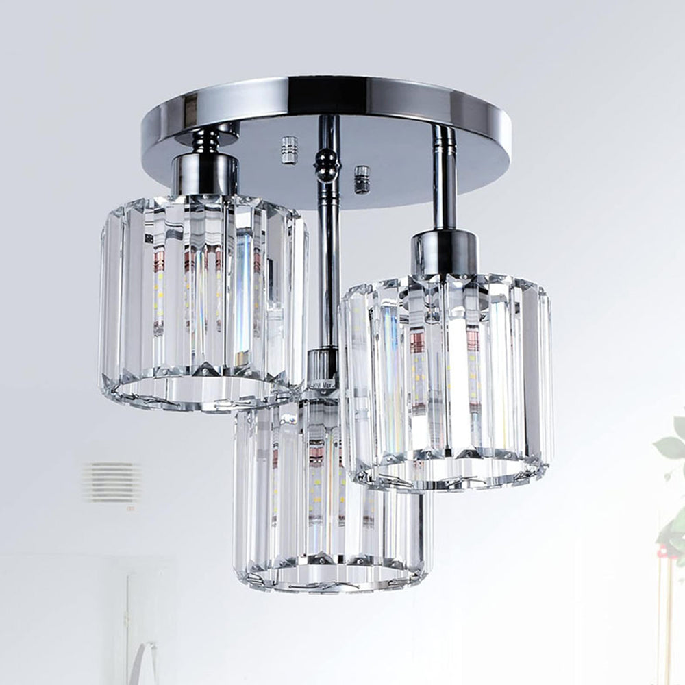 Ceiling Light Crystal Semi Flush Modern Style | Virella