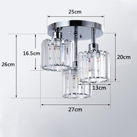 Ceiling Light Crystal Semi Flush Modern Style | Virella