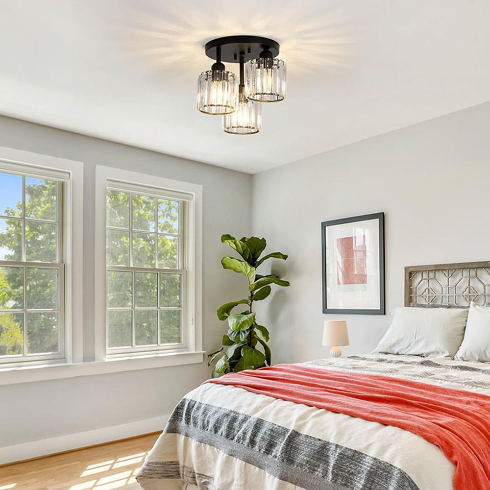 Ceiling Light Crystal Semi Flush Modern Style | Virella