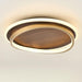 Ceiling Light Dimmable LED Walnut Grain Minimalist Style | Emivor