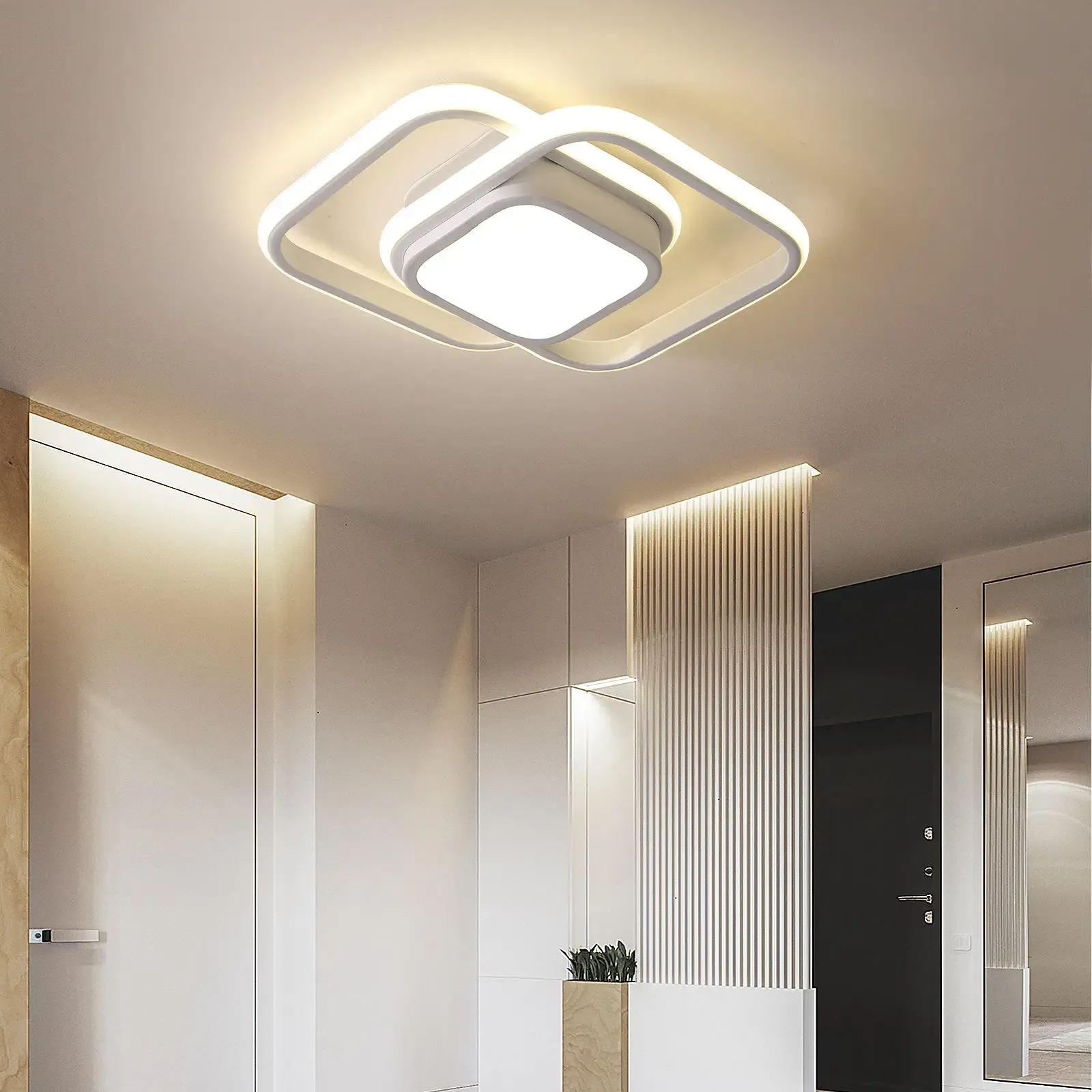 Ceiling Light Double Frame LED in Modern Style | Torvin