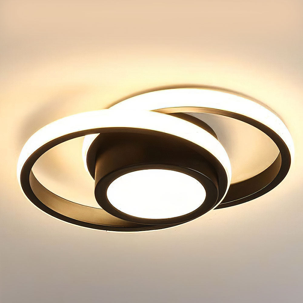 Ceiling Light Double Ring LED Minimalist Style | Monvel