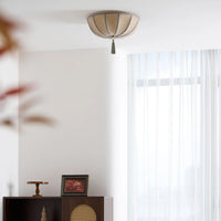 Ceiling Light Fabric Shade with Floral Design | Fleurio