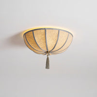 Ceiling Light Fabric Shade with Floral Design | Fleurio