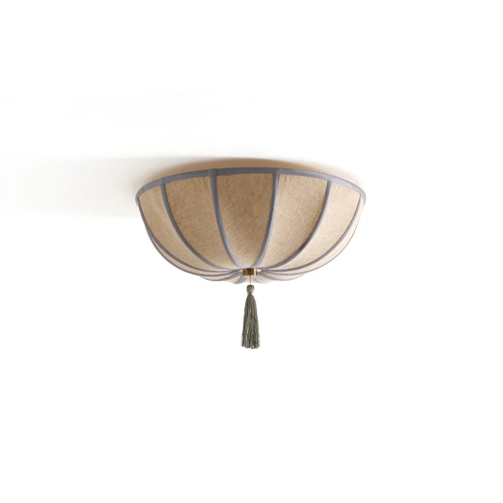 Ceiling Light Fabric Shade with Floral Design | Fleurio