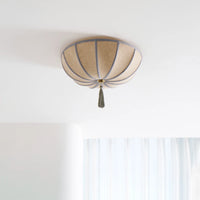 Ceiling Light Fabric Shade with Floral Design | Fleurio