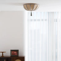 Ceiling Light Fabric Shade with Floral Design | Fleurio