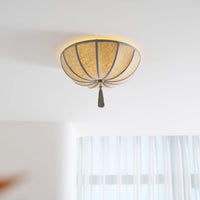 Ceiling Light Fabric Shade with Floral Design | Fleurio