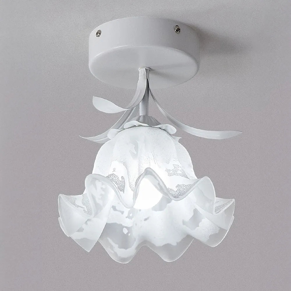Ceiling Light Flower Glass in Modern Interior | Florva