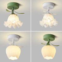 Ceiling Light Flower Glass in Modern Interior | Florva