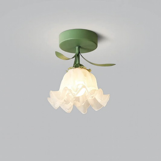 Ceiling Light Flower Glass in Modern Interior | Florva