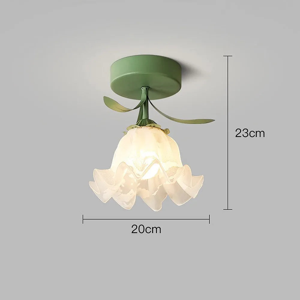 Ceiling Light Flower Glass in Modern Interior | Florva