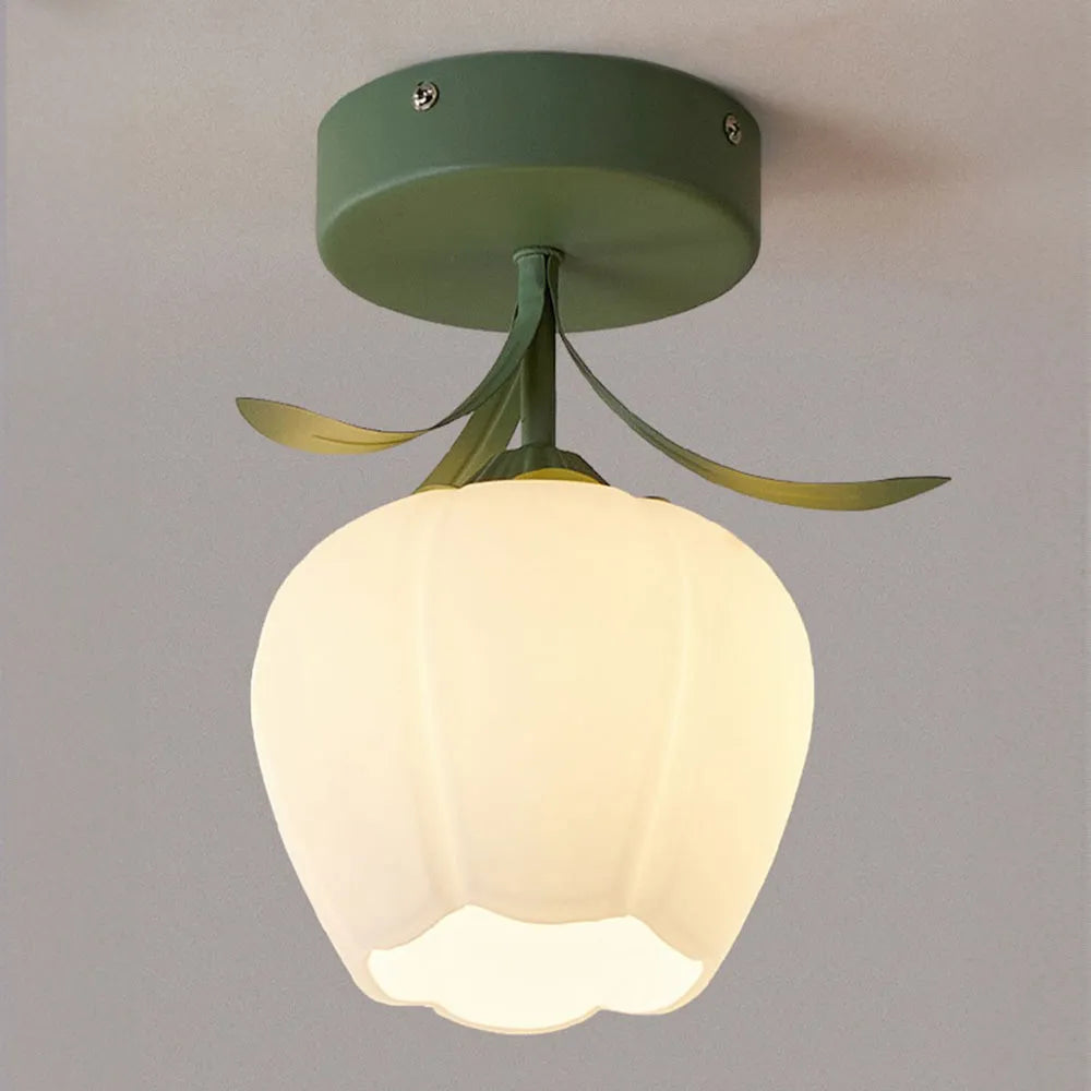 Ceiling Light Flower Glass in Modern Interior | Florva