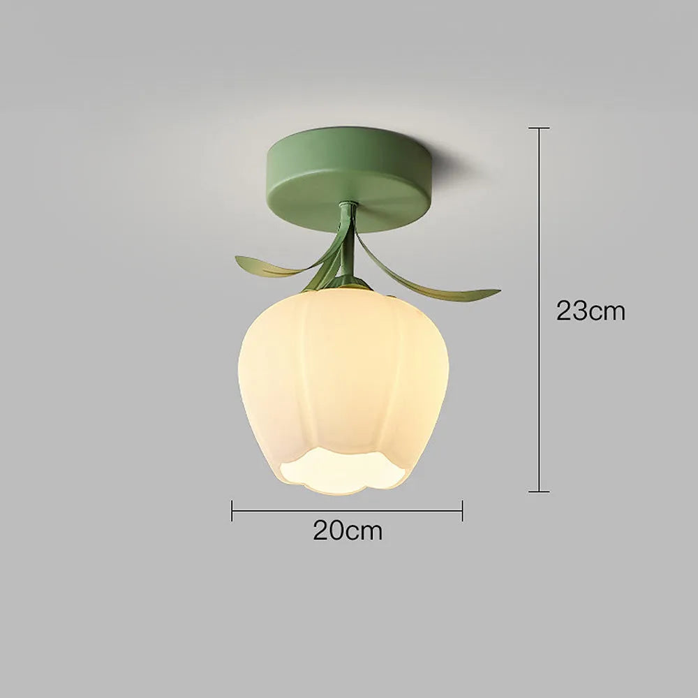 Ceiling Light Flower Glass in Modern Interior | Florva