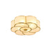 Ceiling Light Frosted Glass Flush Mount Vintage Brass | Florina