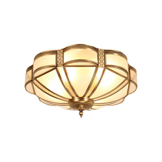 Ceiling Light Frosted Glass Shade Vintage Design | Branzia