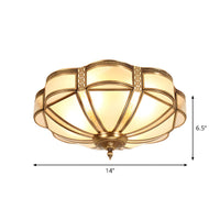 Ceiling Light Frosted Glass Shade Vintage Design | Branzia