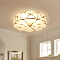 Ceiling Light Frosted Glass Vintage Flush Mount | Valmira