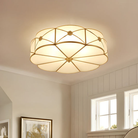 Ceiling Light Frosted Glass Vintage Flush Mount | Valmira
