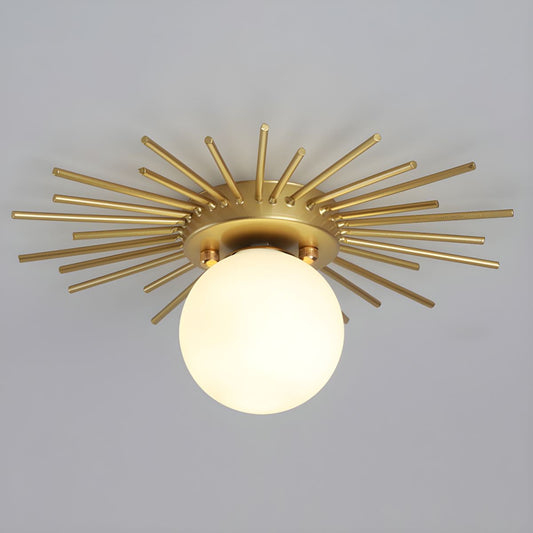 Ceiling Light Glass Flush Mount in Nordic Style | Auralis