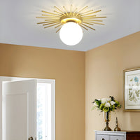 Ceiling Light Glass Flush Mount in Nordic Style | Auralis