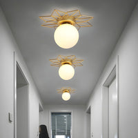 Ceiling Light Glass Flush Mount in Nordic Style | Auralis