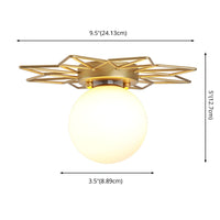 Ceiling Light Glass Flush Mount in Nordic Style | Auralis
