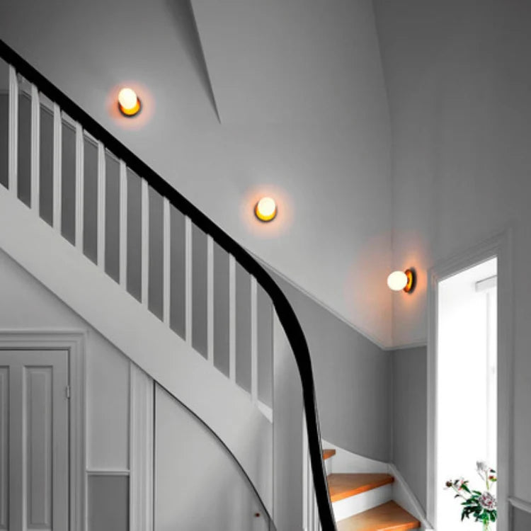 Ceiling Light Glass Globe Surface Mounted Modern Interior | Glavon